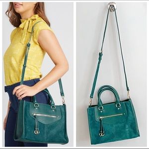 ModCloth Teal Suede Bag - NWOT